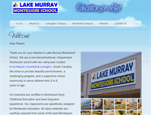 Tablet Screenshot of lakemurraymontessori.com